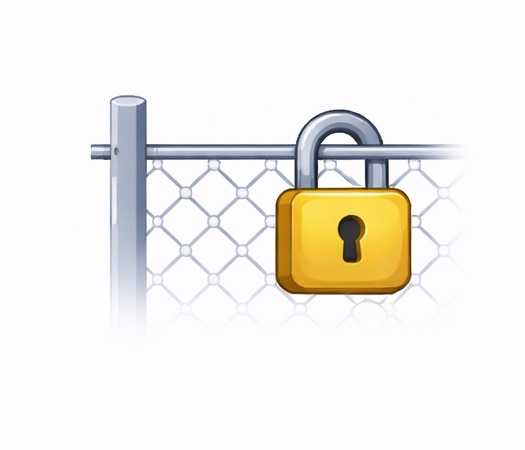 侵入を防ぐ フェンス・鍵・物理対策