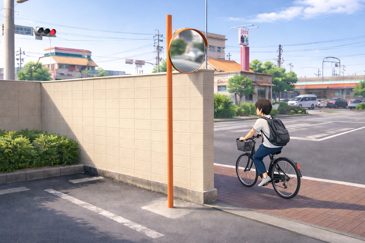 ミラーだけで十分なケースと不足するケースのイメージ