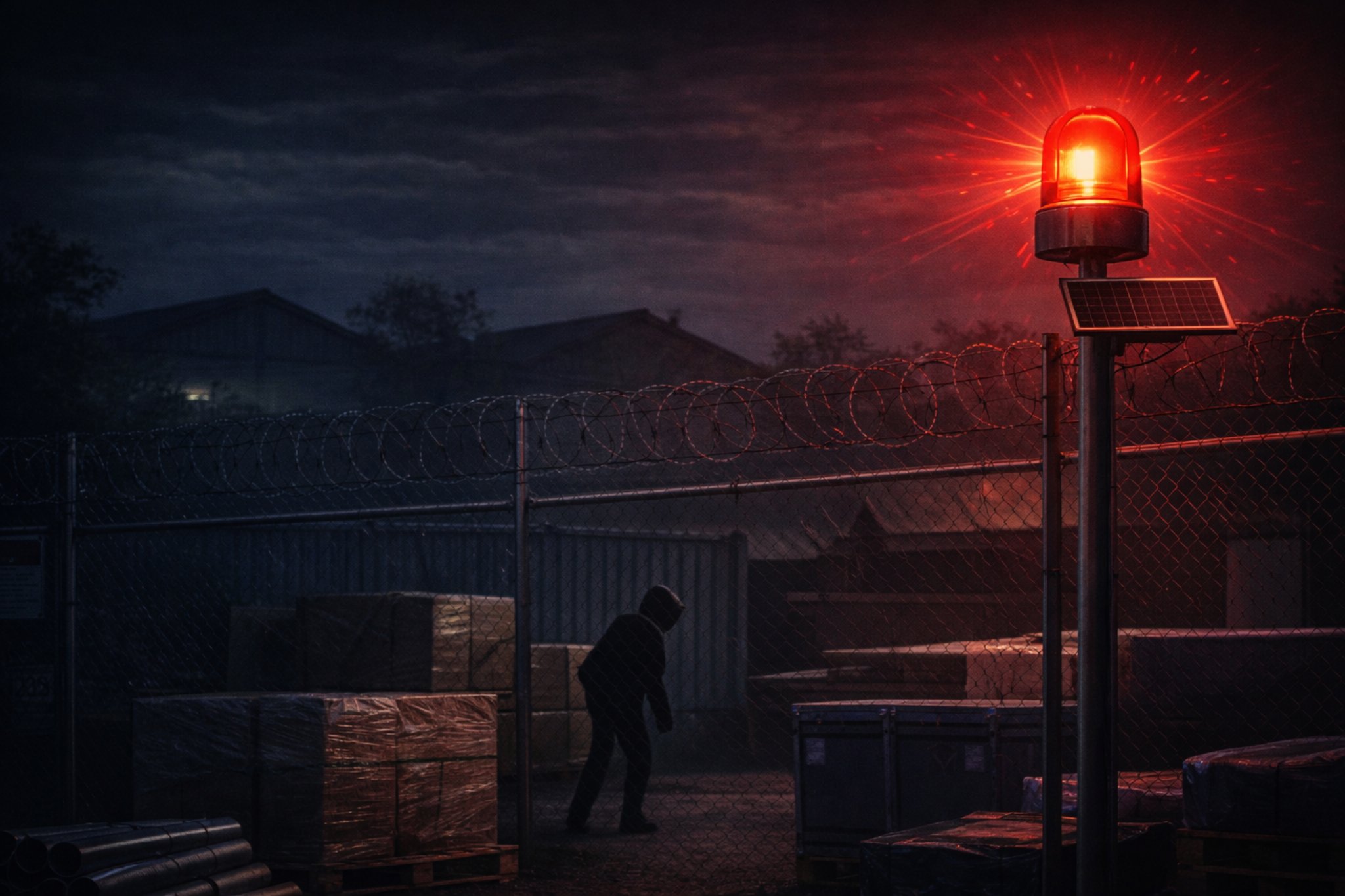 防犯に回転灯が向いているケース