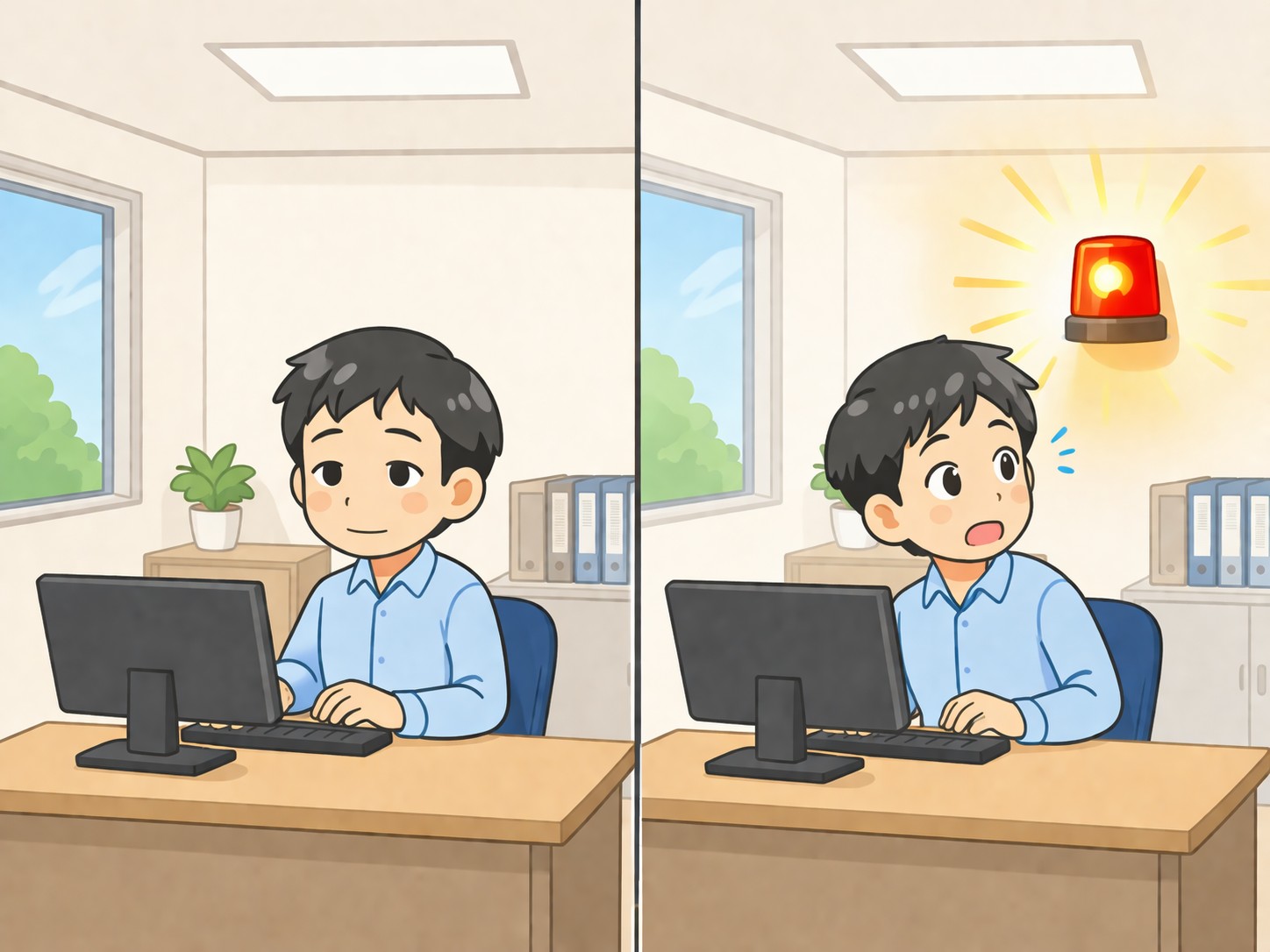 離れた場所へ届き、受けた側がすぐ気づけることが重要であるイメージ