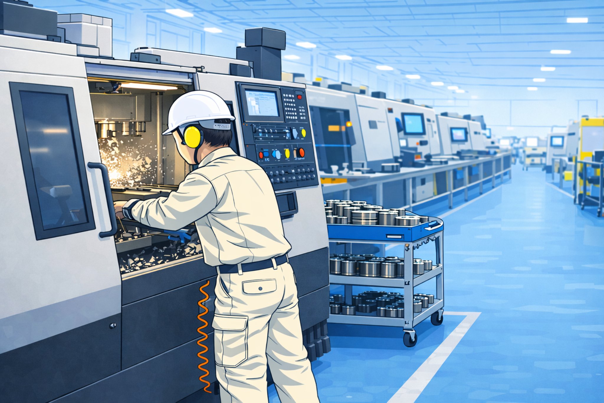 騒音が大きく、作業への集中度が高い現場（工場など）