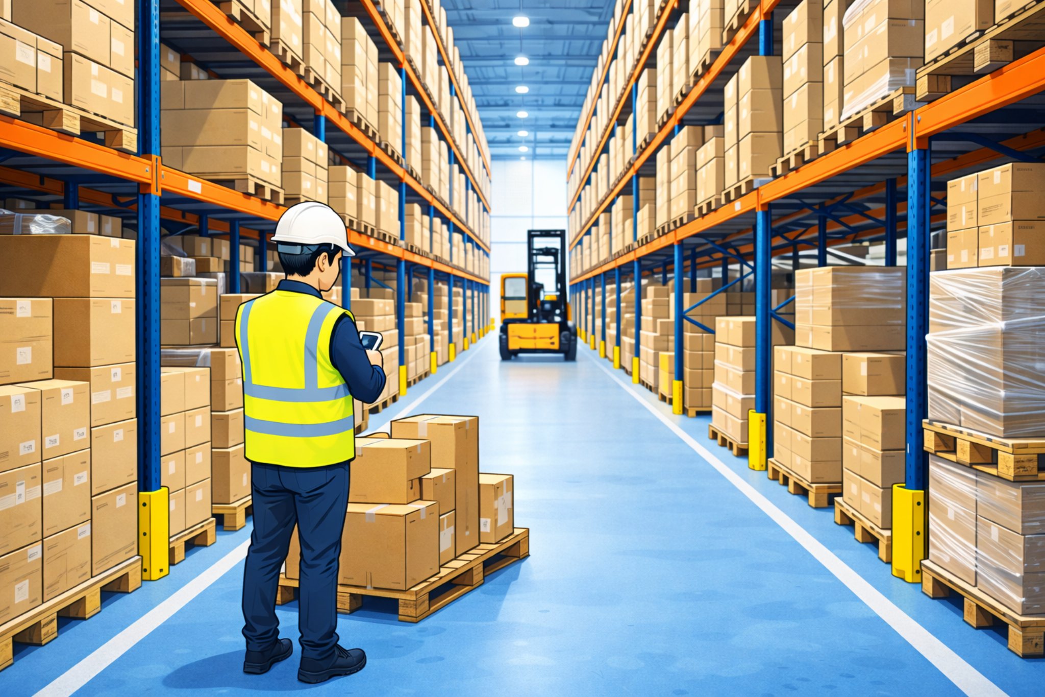 距離が広く、視界が遮られやすい現場（倉庫など）